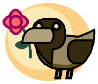 Bird Lover sticker in Hotel Hideaway