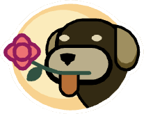 Dog Lover sticker in Hotel Hideaway