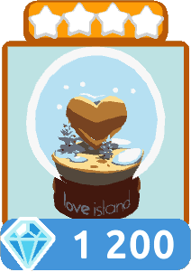 Hotel Hideaway : Oversized Love Island Snow Globe