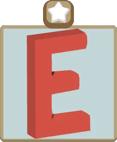 Wall Alphabet E