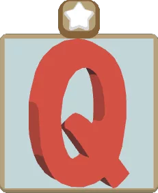 Wall Alphabet Q