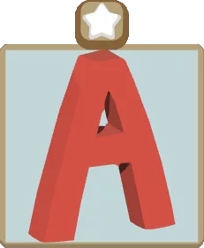 Wall Alphabet A