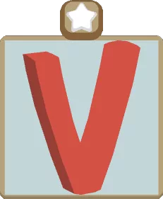 Wall Alphabet V