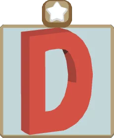 Wall Alphabet D