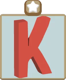 Wall Alphabet K