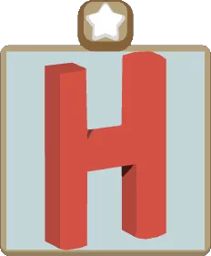 Wall Alphabet H