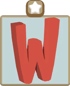 Wall Alphabet W
